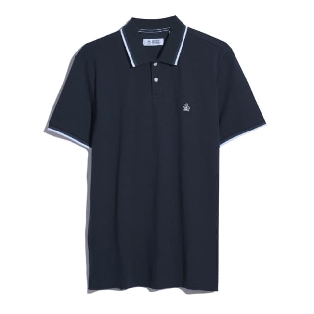 Original Penguin Mens Short Sleeve Polo Shirt Dark Sapphire male X Small