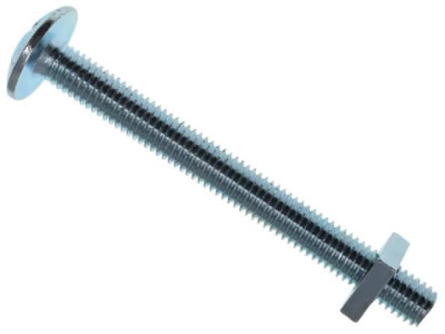 Metalmate Memrbn08100 Roofing Bolt & Nut Zp M8 X 100mm (Box 25) Memrbn08100