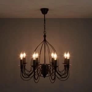 Vas Birdcage Black 8 Lamp Pendant ceiling light