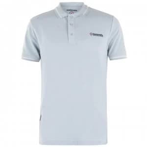 Lambretta Twin Tip Panel Polo Shirt - Celestrial Blue