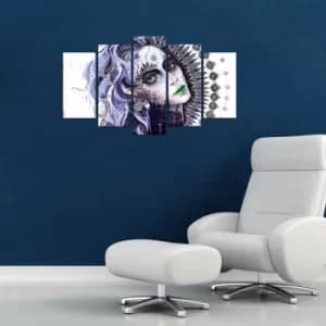 ABSW-08 Multicolor Decorative MDF Painting (5 Pieces)