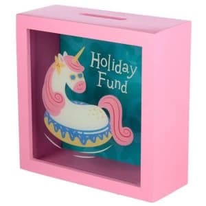 Vacation Vibes Unicorn See Your Savings Money Box