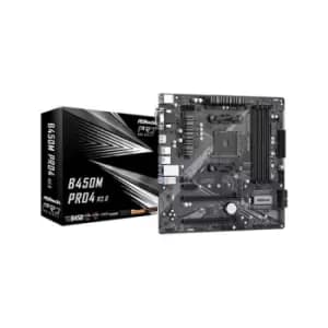 Asrock B450M Pro4 R2.0 AMD B450 Socket AM4 micro ATX