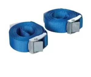 Cam Buckle Tie Down Strap 2.5m x 25mm 2pk - 2.5m x 25mm