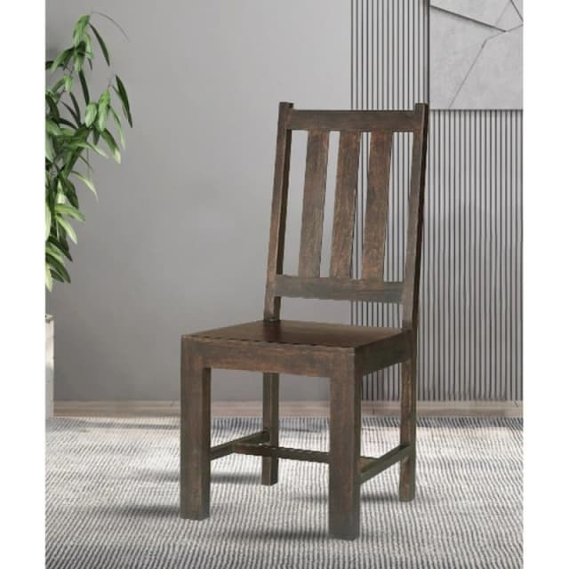 Jaipur Furniture Ltd Chair (Set of 2) - Mango Wood - Dark Finish in Brown Brown Unisex