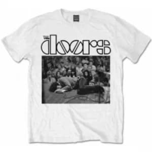 The Doors Jim On Floor Mens White T Shirt: XXL