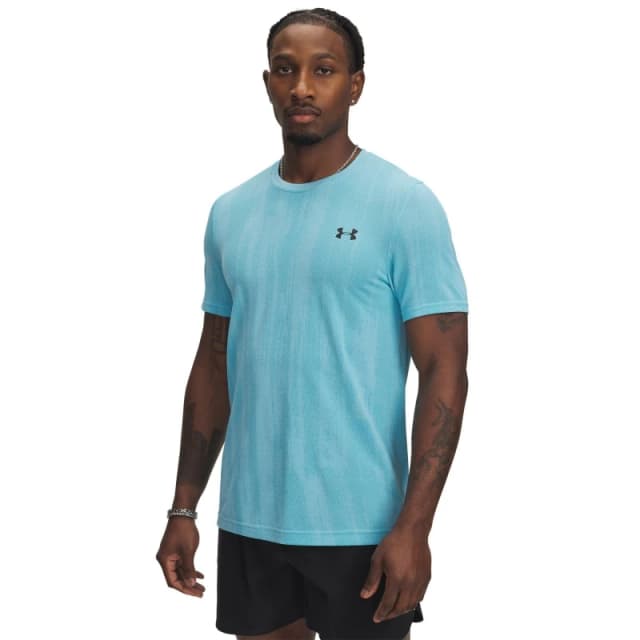 Under Armour Mens Vanish Short-Sleeve Performance Gym Top Blue male L