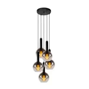 Marius Modern Cluster Pendant Light - Ø55cm - 5xE27 - Black
