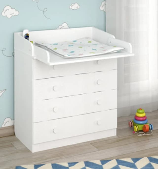 Shefa Line Shefa 800 Kids Changing Dresser White (2 Boxes)