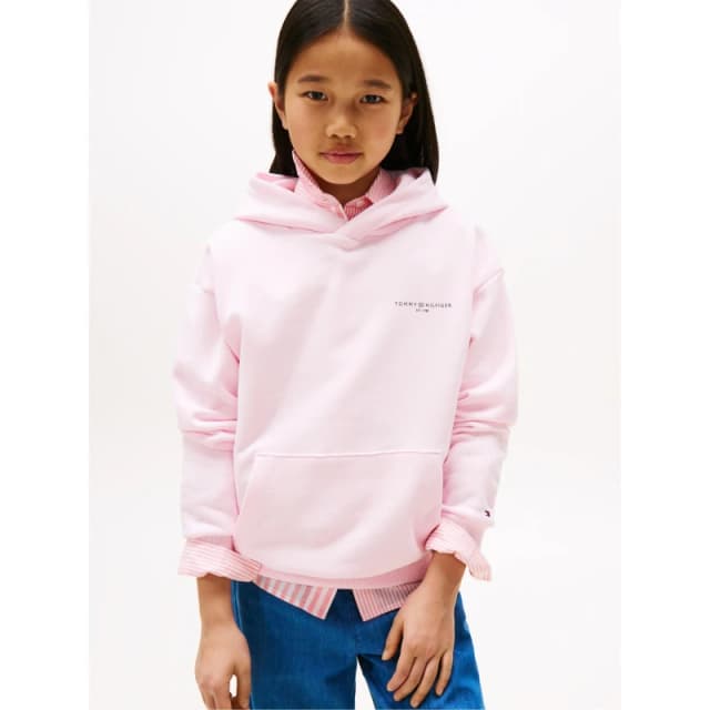 Tommy Hilfiger Kids Small Logo Hoodie Light Pink TOG female 14Y