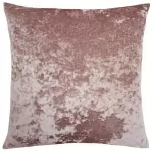 Verona Crushed Velvet Cushion Blush