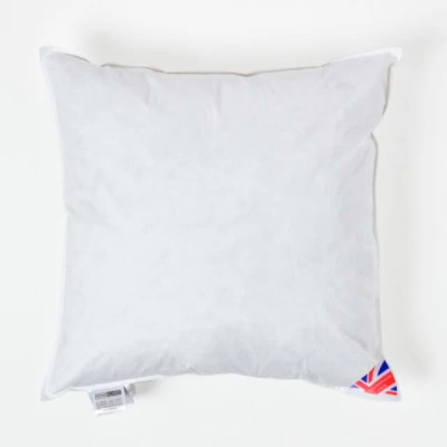 HOMESCAPES Duck Feather Cushion Pad - Luxury Cushion Filler and Inserts 55 x 55cm (22 x 22) - White - Homescapes SF1213G-EU