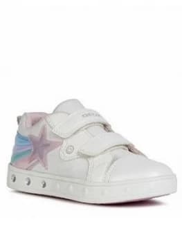 Geox Girls Skyline Strap Trainers - White