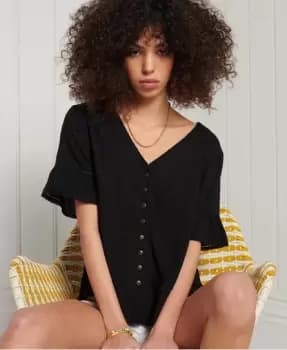 Superdry Short Sleeve Lace Top