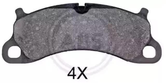A.B.S. 35010 Brake pad set prepared for wear warning indicator Brake Pad Set,disc brake (402)