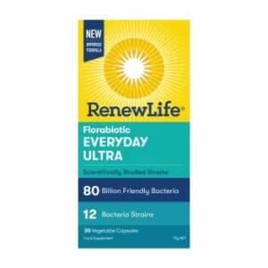 Renew Life Florabiotic Everyday Ultra 80B Billion Cultures 30 caps