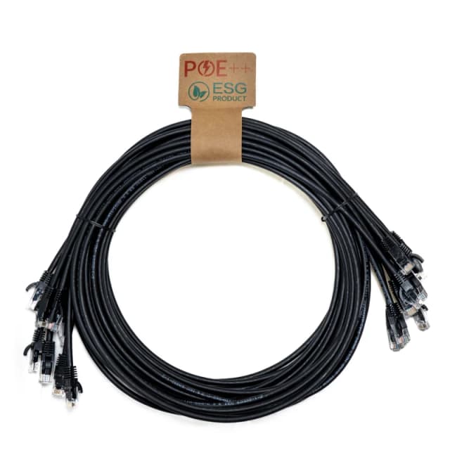 Cablenet Cablenet 0.3m Cat6 RJ45 Black U/UTP LSOH 24AWG Snagless Booted Patch Lead (PK10) L60-6003P