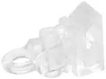Pack of 10 Clear Roman Blind Clip On Cord Toggle