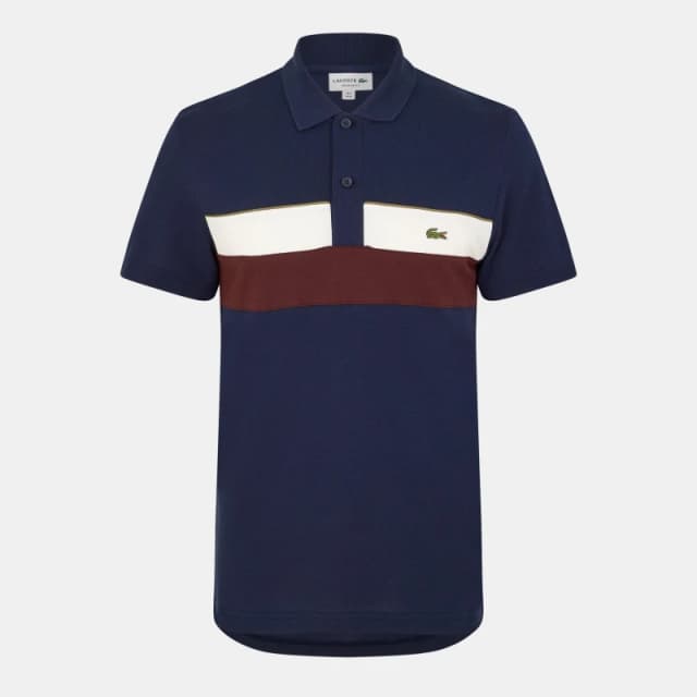 Lacoste Mens Short-Sleeve Polo Shirt Navy 6WZ male M