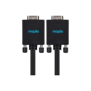Maplin Premium VGA D-Sub Male to VGA D-Sub Male Monitor Cable