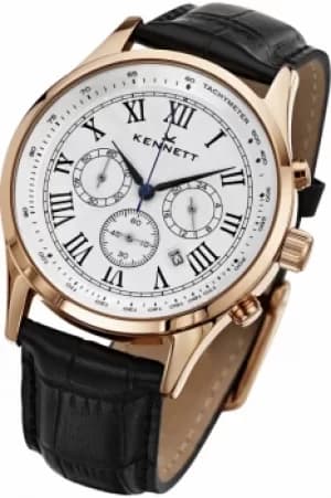 Mens Kennett Savro Chronograph Watch WSAVGOLWHBL