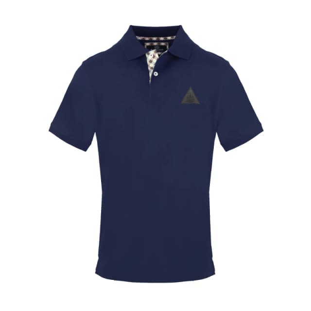 Aquascutum Mens Polo Short Sleeve Polo Shirt Navy male Small