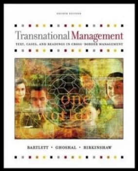 Transnational Management by Christopher a Bartlett Paperback