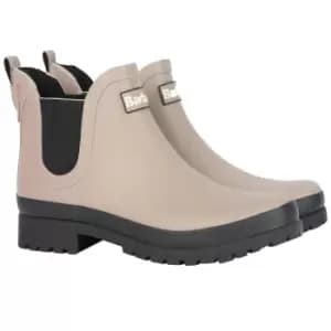 Barbour Womens Mallow Short Wellington Boots Light Trench/Black UK 4