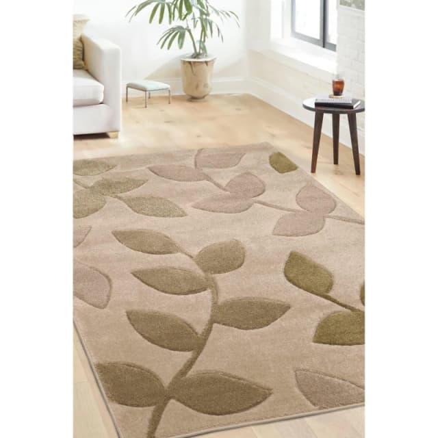 Homemaker Newport Leaf Rug Green Green unisex 60x200cm