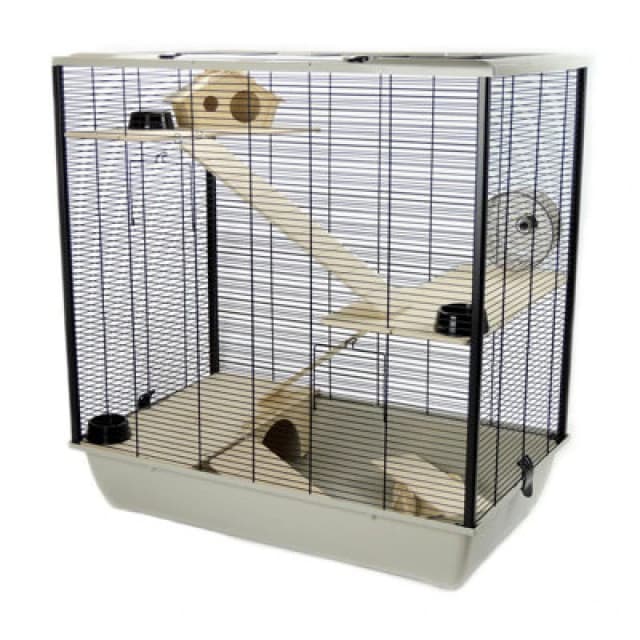 Little Friends The Plaza Tall Rat And Hamster Cage With Three Floors - Grey