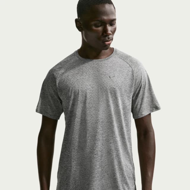 Nike Mens Nike Stride Short Sleeve Performance T-Shirt Smoke Grey male L