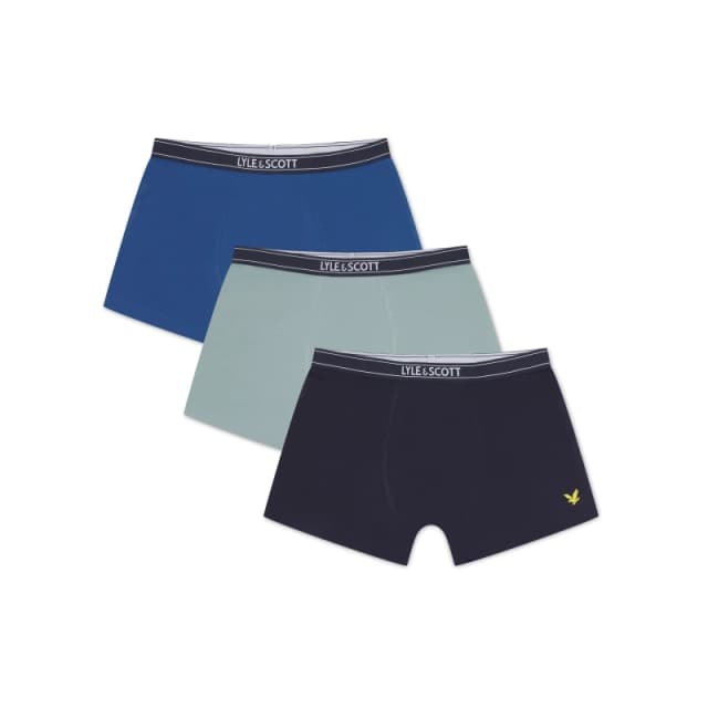 Lyle and Scott Chadwick 3 Pack Trunks - Blue Blue 6 - 8