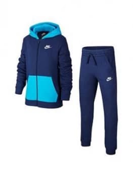 Nike Sportswear Older Boys Core Tracksuit Jogger Set - Navy/Blue