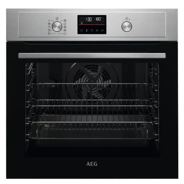 AEG 6000 Series BPX535061M Built In Electric Single Oven and Pyrolytic Cleaning - Stainless Steel - A+ Rated