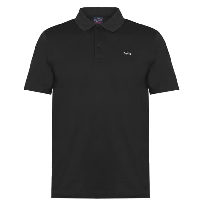 Paul And Shark Logo Polo Shirt Black male M