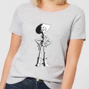 Toy Story Sheriff Woody Womens T-Shirt - Grey - 3XL