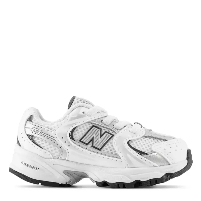 New Balance White 530 Toddler Trainers White UK 9