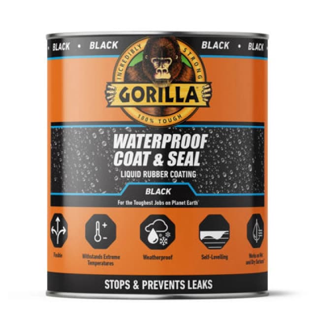 Gorilla Coat & Seal Black Roof Sealant, 470Ml