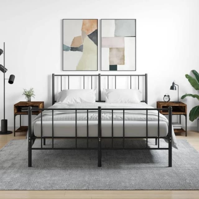 VIDAXL Bedside Tables 2 pcs Smoked Oak 40x41x50cm Engineered Wood Vidaxl 8720845938376