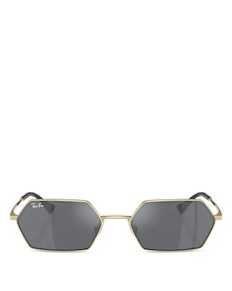 Ray-Ban Yevi Rectangular Sunglasses, 58mm
