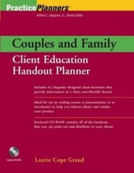 Couples and Family Client Education Handout Planner by Laurie C. Grand Paperback