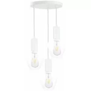 Keter Verre Cluster Pendant Ceiling Light White, 30cm, 3x E27