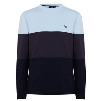 Paul Smith Colour Block Crew Neck Sweatshirt - Blue