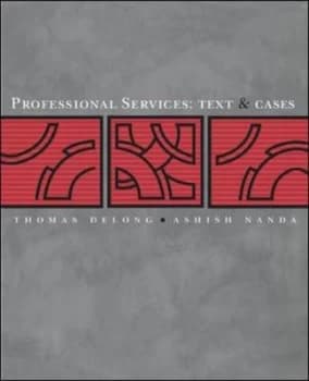 Professional Services by Thomas J Delong Hardback