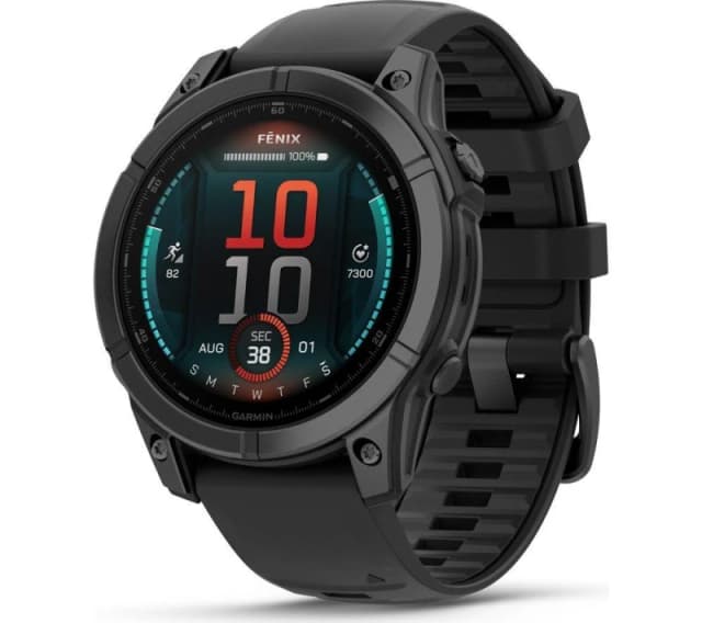 Garmin Garmin Fenix E 47mm Smartwatch - Grey Steel & Black