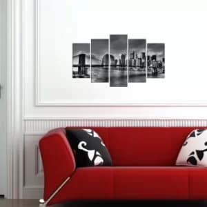 5BRMDF-1 Multicolor Decorative MDF Painting (5 Pieces)