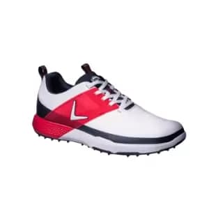 Callaway 2022 Mens NITRO BLAZE Golf Shoes WHITE/NAVY/RED UK8