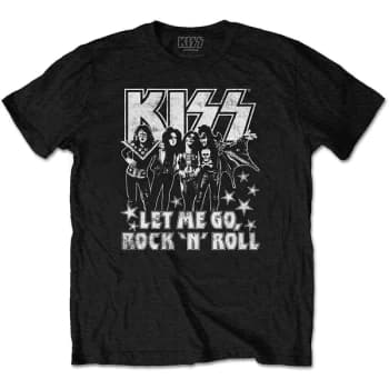 KISS - Let Me Go Unisex Large T-Shirt - Black