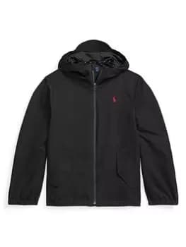 Ralph Lauren Boys Portland Shell Windbreaker Jacket - Black, Size Age: 16 Years=Xl