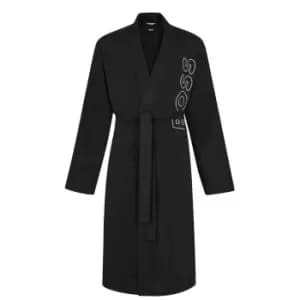 Boss Boss Bodywear Identity Kimono Dressing Gown Mens - Black
